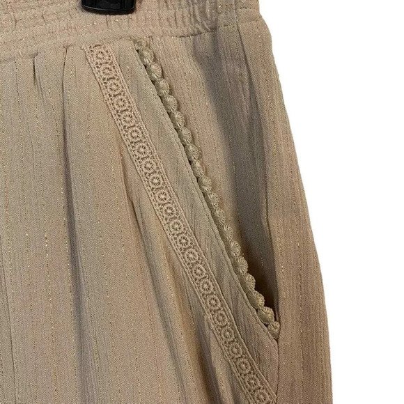 INC International Concepts Toasted Twine Wide Leg Resort Pants Small NWOT - Picture 2 of 5